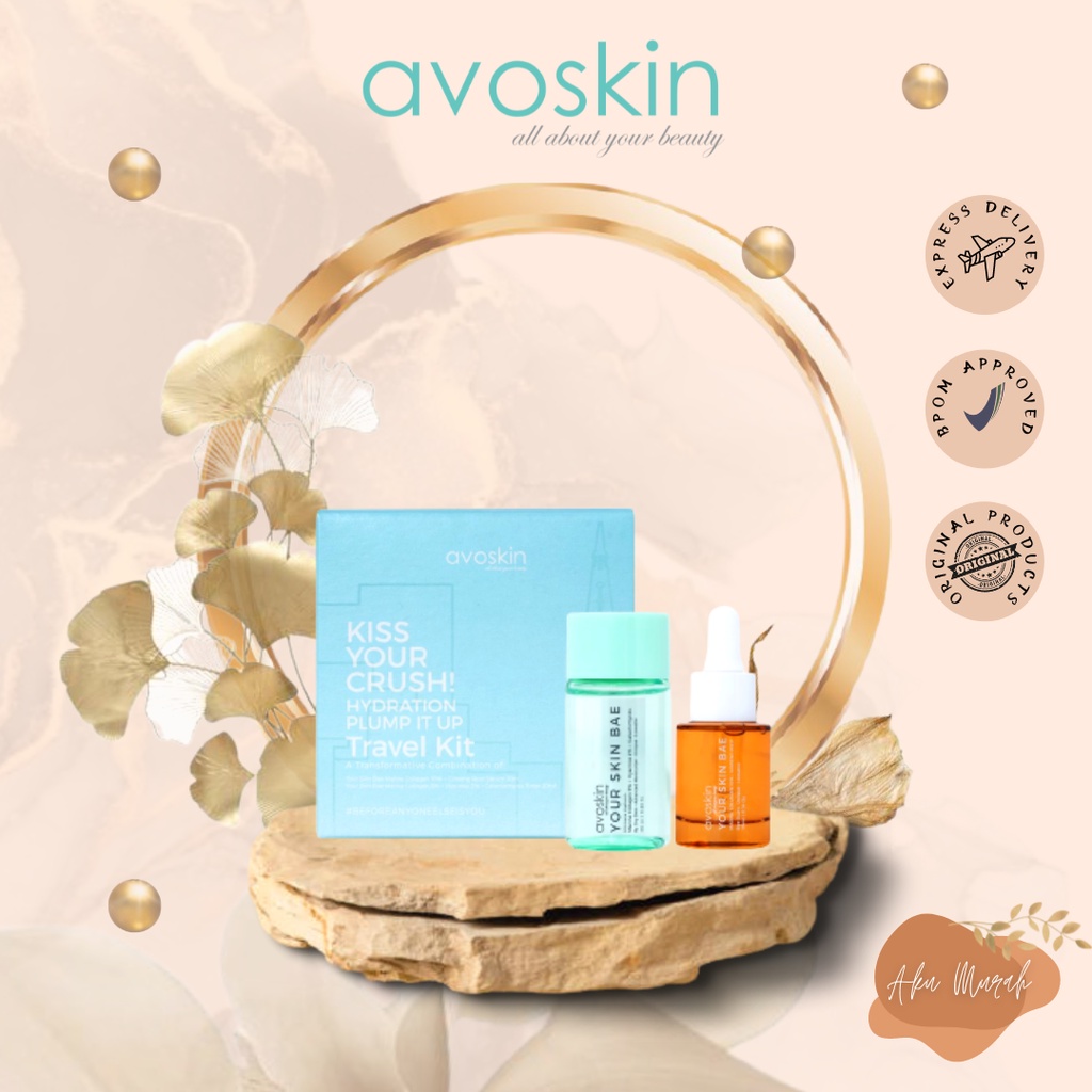 ✨ AKU MURAH ✨ [TRAVEL KIT] Avoskin Your Skin Bae Kiss Your Crush Hydration Plump It Up Travel Kit