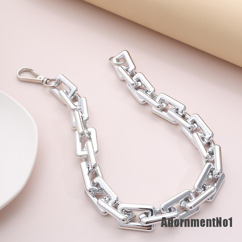 (Adornmentno1) Kalung Choker Rantai Tebal Gaya Punk Hip Hop Untuk Wanita