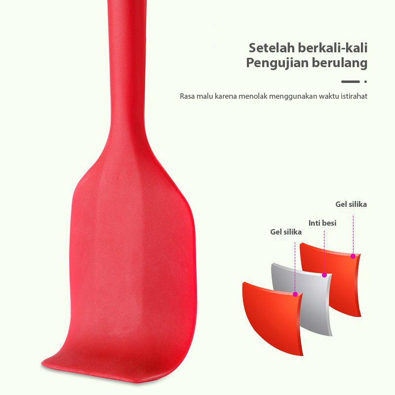 Set Spatula Peralatan Masak Sutil Silikon Non Stick Cooking Tools Isi 5