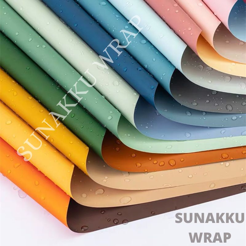 

Kertas Two Sides Color Wrapping Paper | Paper Flower Wrap Bunga Dua 2 Warna Cover Kado Lembar Bungkusan Bungkus Buket Plastik Warna Color Berwarna Tutupan Hitam Bening Transparan Matte Anti Air Water Resistant Pembungkus Korea | Sunakku Wrap