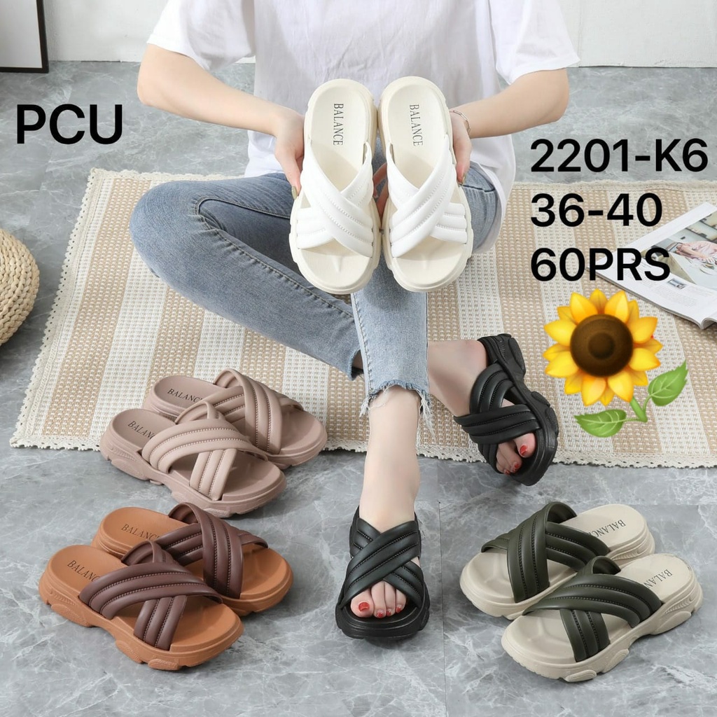 Sandal Tali Jelly Wedges wanita import Terbaru Original Kekinian by Agung Style Balance 2201-K6