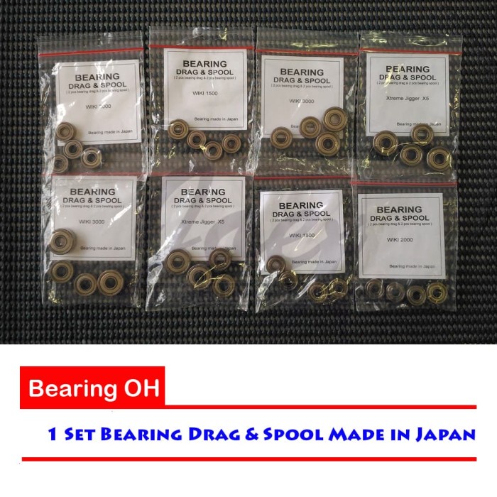 Bearing Set Reel OH Jigging Master - Xtreme Jigger Untuk Drag & Spool