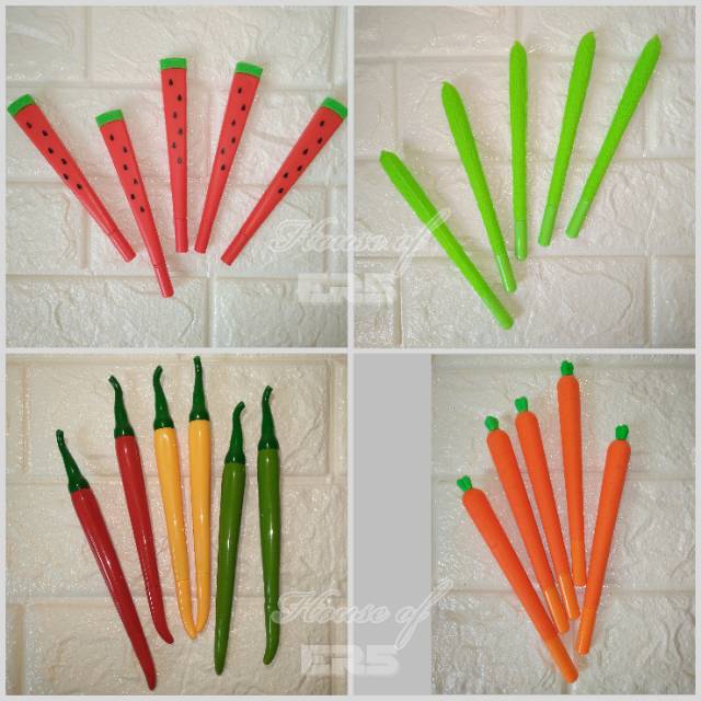 

Pulpen Lucu bentuk Buah & Sayur Pulpen Karakter Sayuran & Buah