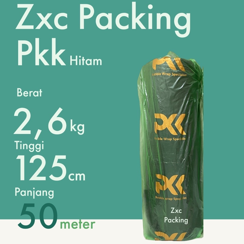 

PKK Bubble wrap 2,6 kg 2,6kg 50m x 125cm Roll Plastik TEBAL HITAM