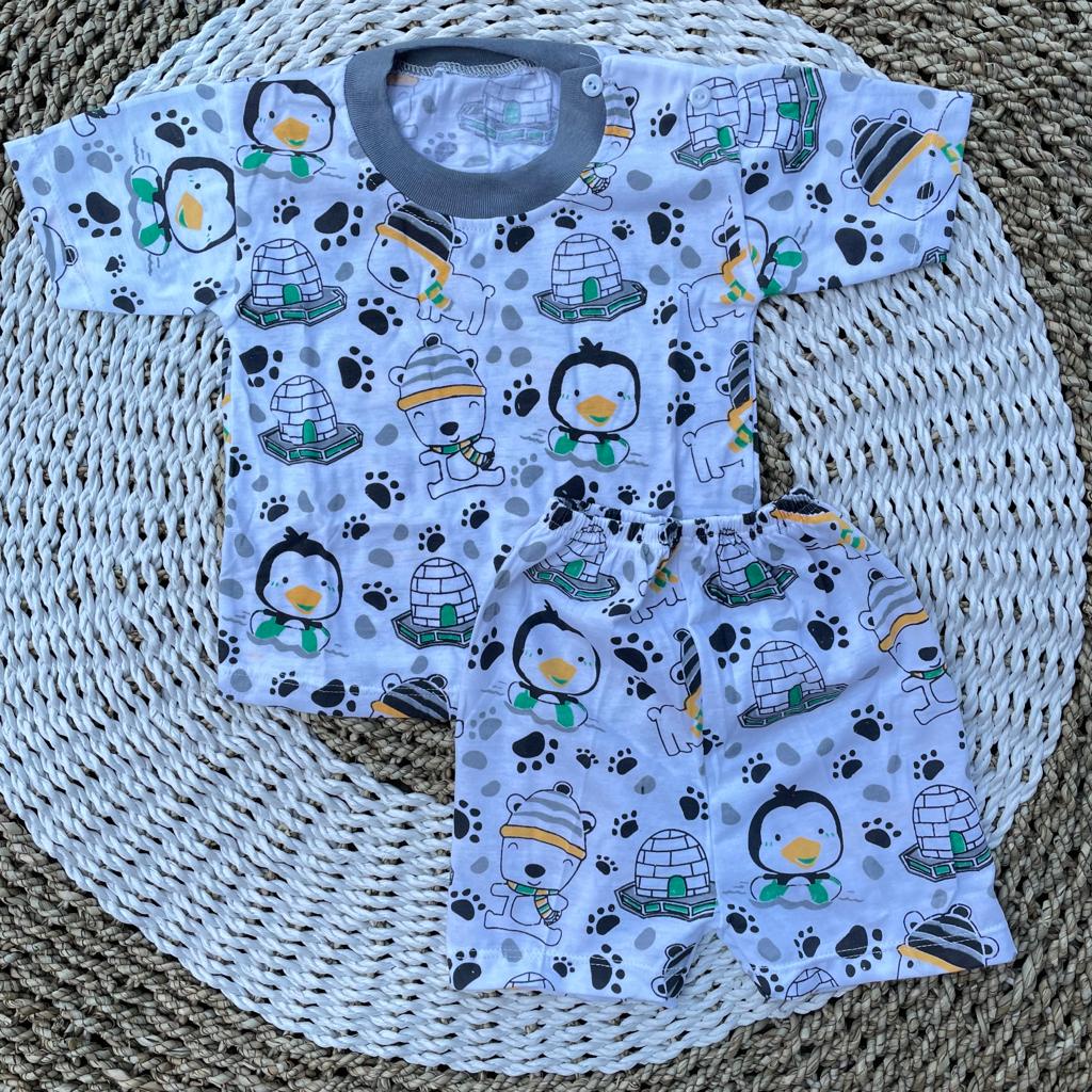 Setelan Bayi Baju Oblong Pendek Bayi Atasan Bayi Celana Bayi Baju Set Bayi DNW BABY