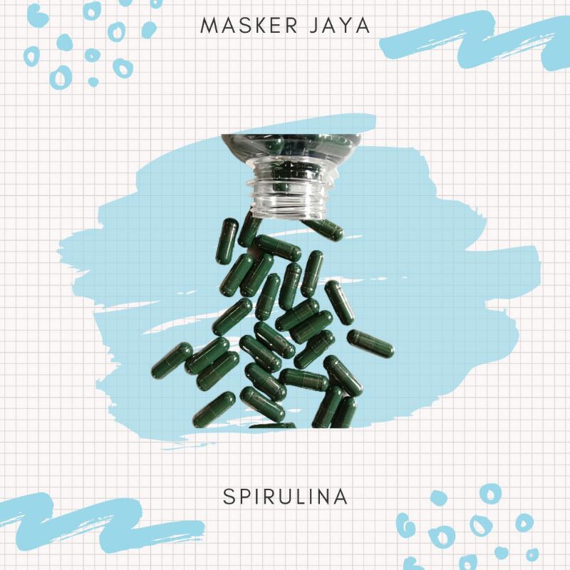 Spirulina / masker wajah / masker spirulina / spirulina murah /masker spirulina murah