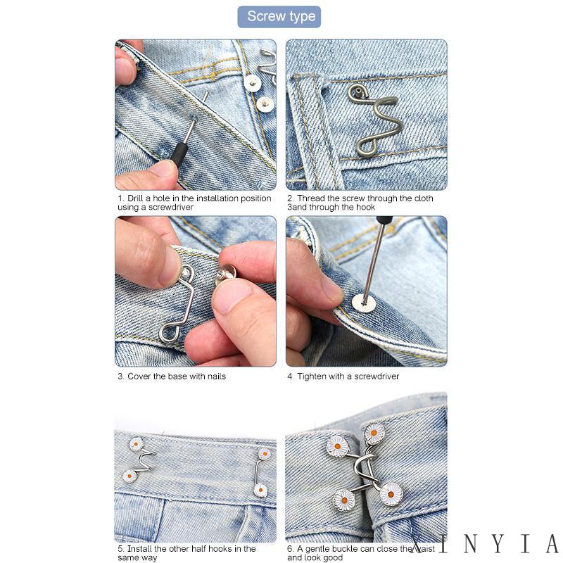 Xia.id Kancing Metal Dapat Dilepas Untuk Celana Jeans