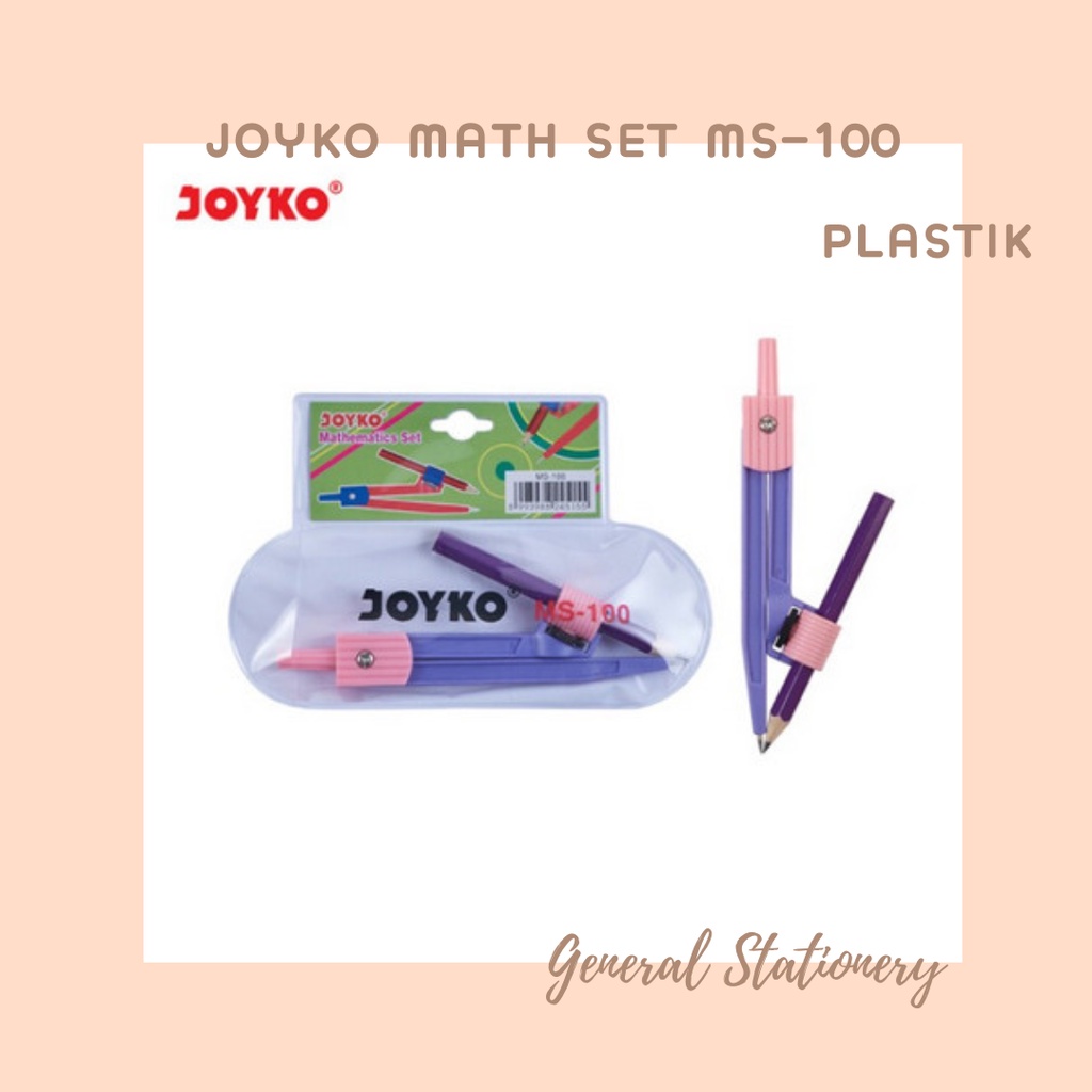 

Joyko Math Set MS-100 / Joyko Jangka Plastik MS-100