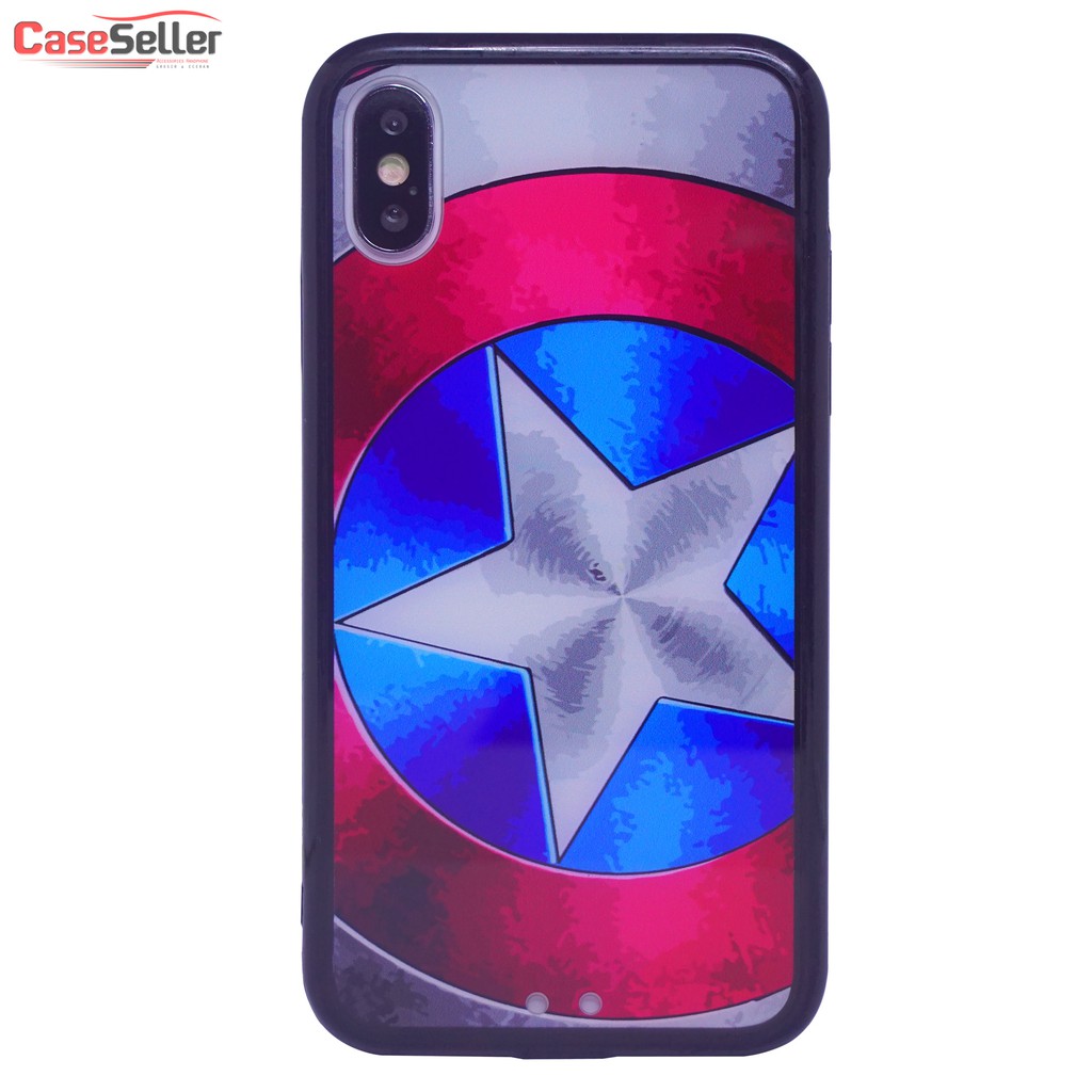 CaseSeller - IPhone 6G / 7G+ / 8G + / X  TPU Glass Design Case