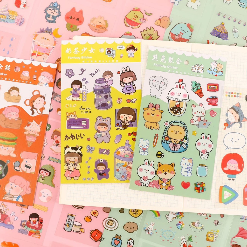 

STICKER PVC 6 LBR FANTASY 2 ANTI AIR DIY BUJO AESTHETIC SCRAPBOOK LOVERSTUFF