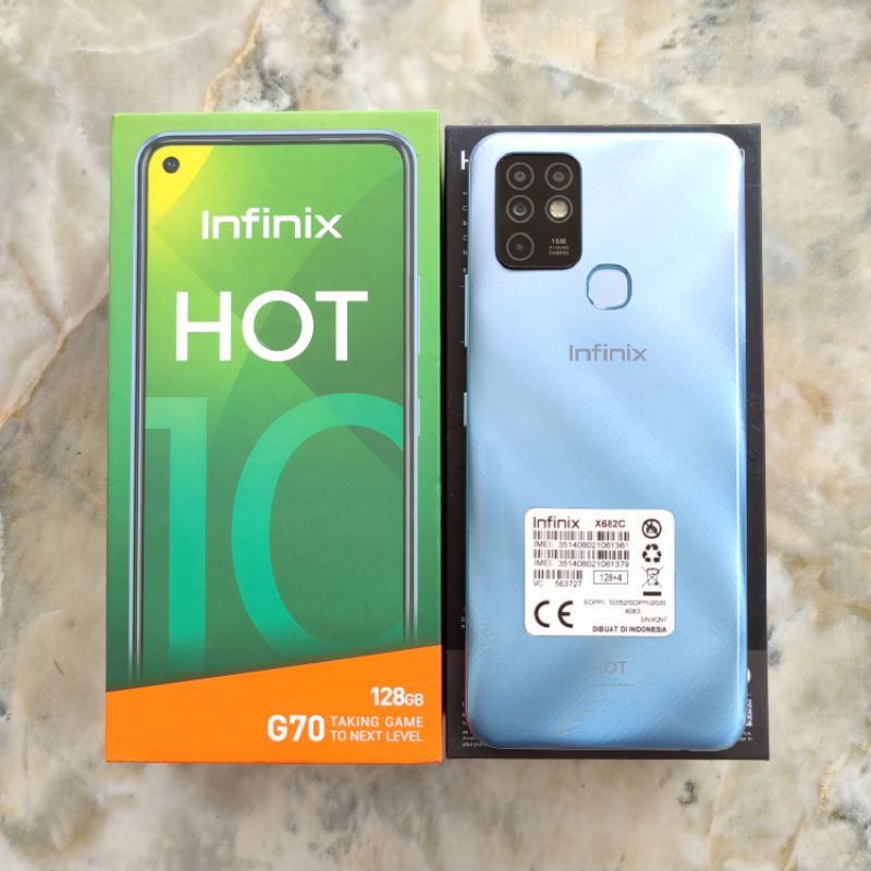 Infinix Hot 10 4/128 ram 4 internal 128 Gb seken mulus