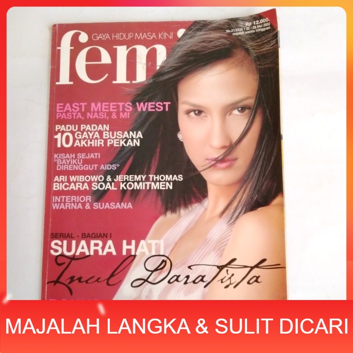 Majalah FEMINA No.21 Mei 2003 DINA OLIVIA Langka