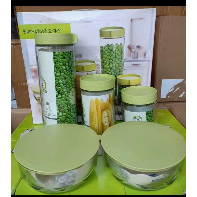 Toples kaca HC set 5pcs