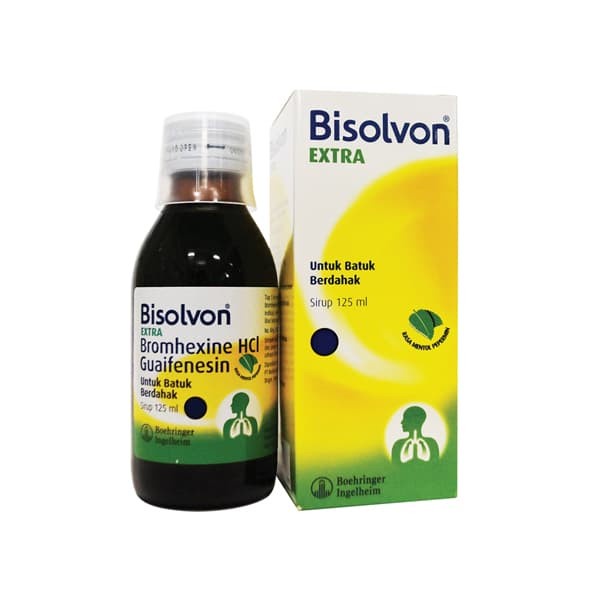 BISOLVON EXTRA(PEPERMIN) 125ML / OBAT BATUK / BATUK BERDAHAK