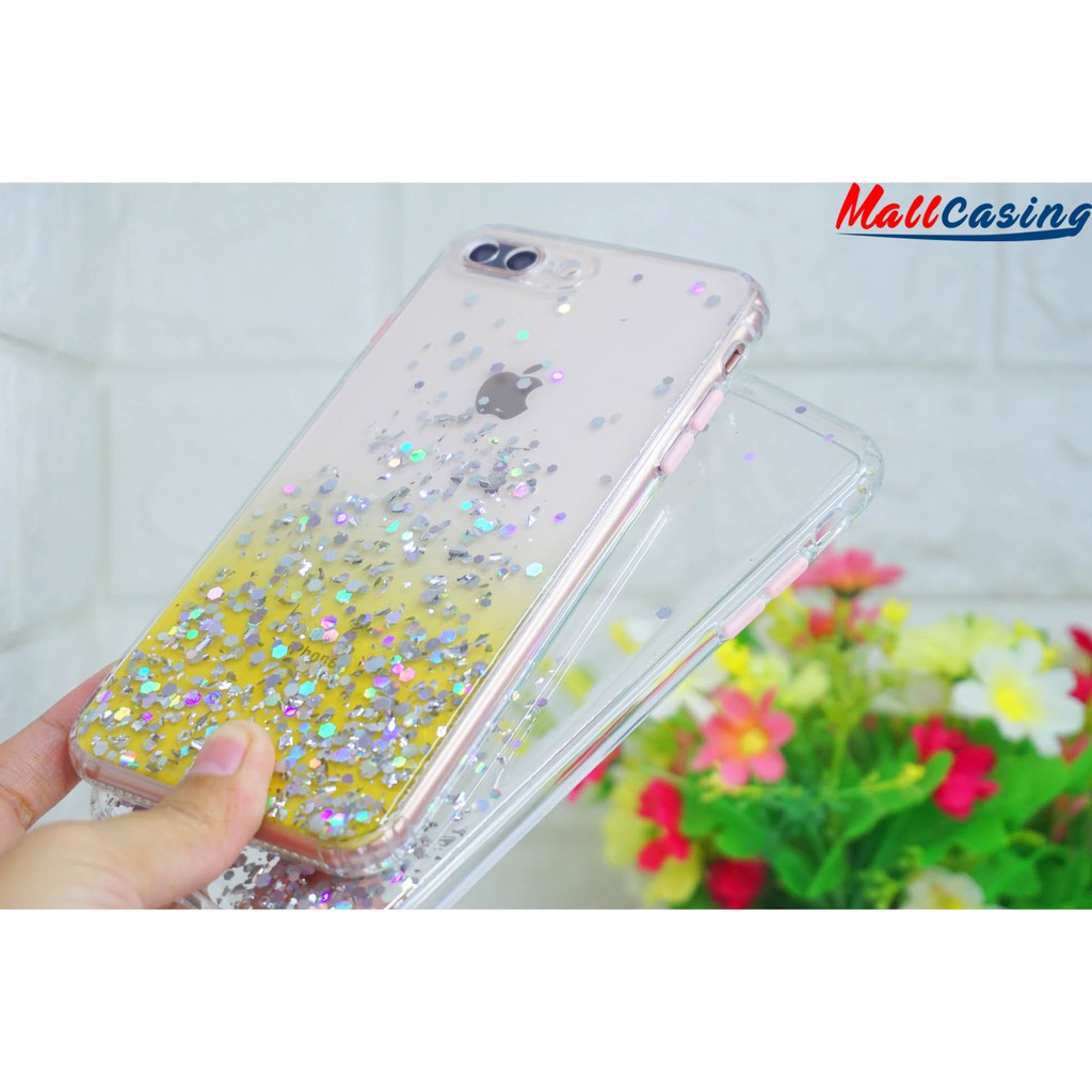 MallCasing - iPhone XS | XR | XS Max | 13 Mini 5.4 | 13 Pro 6.1 | 13 Pro Max 6.7 Transparent Dove Candy Glitter Hard Case