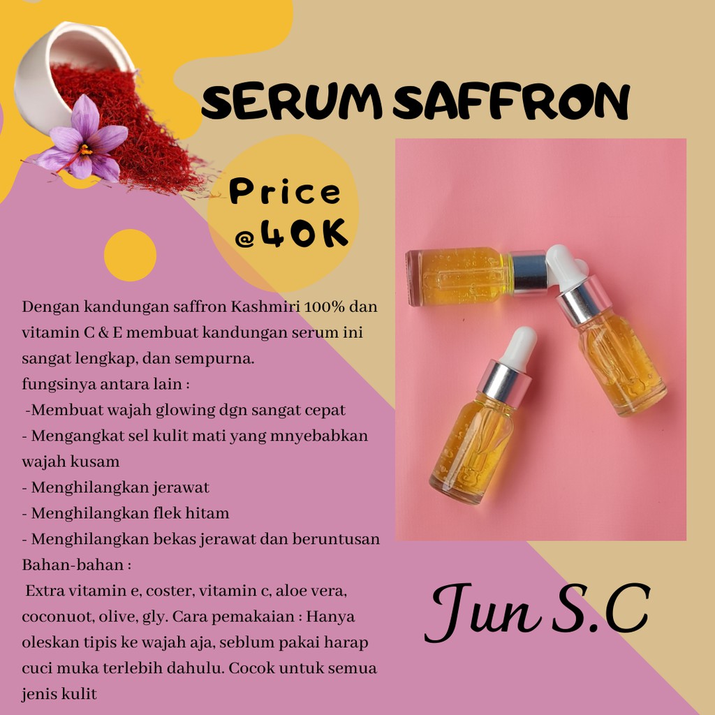 SERUM SAFFRON JUN S.C/ SAFFRON SERUM / SAFFRON / SERUM