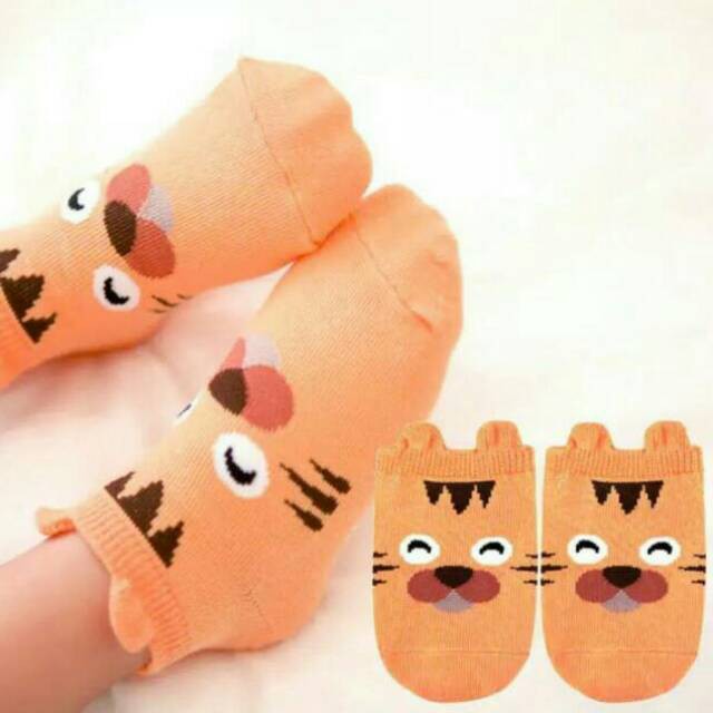 Mikusoo Kaos Kaki 3D Bayi Anak Laki Perempuan Motif Binatang LucuAnti Slip