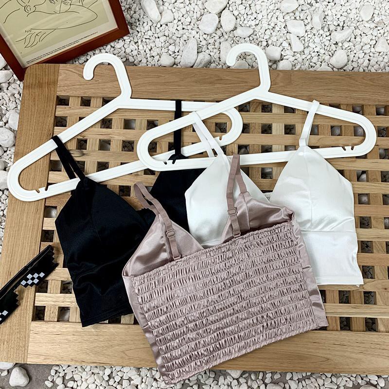 ✅𝐅𝐎𝐈𝐒𝐒® Tank Top Crop Top Sexy Atasan Pakain Dalam Wanita  Polos untuk Wanita 1044