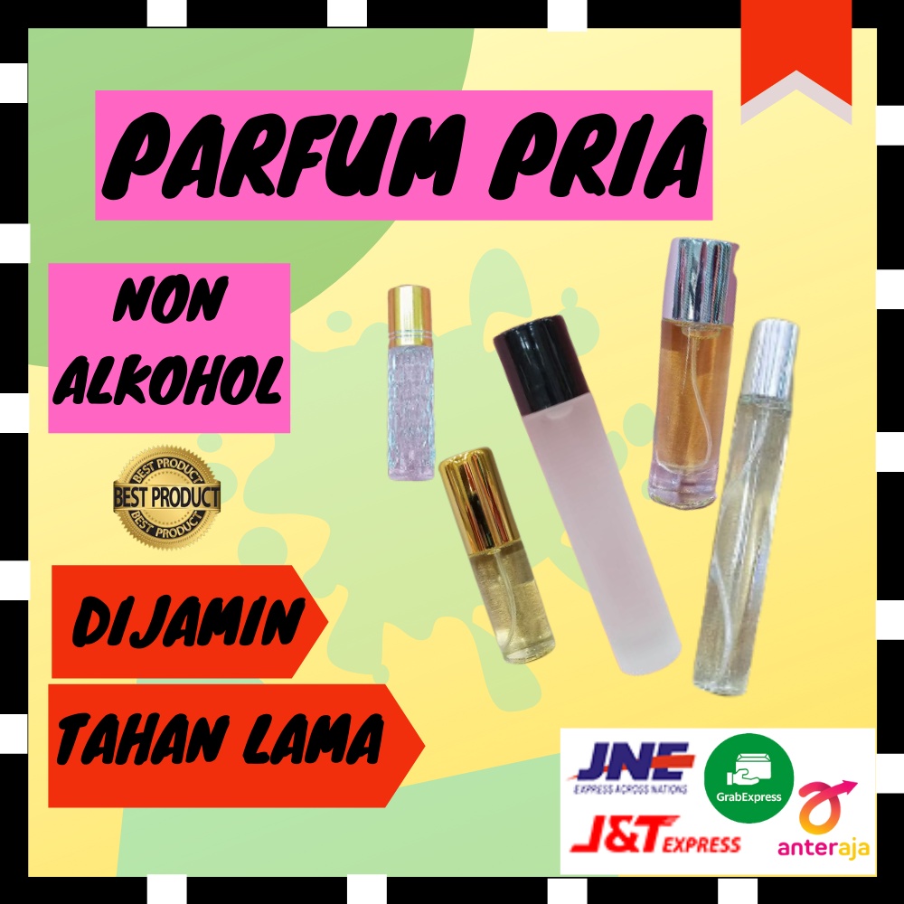 Parfum pria cowok tahan lama isi ulang farfum minyak wangi non alkohol refill