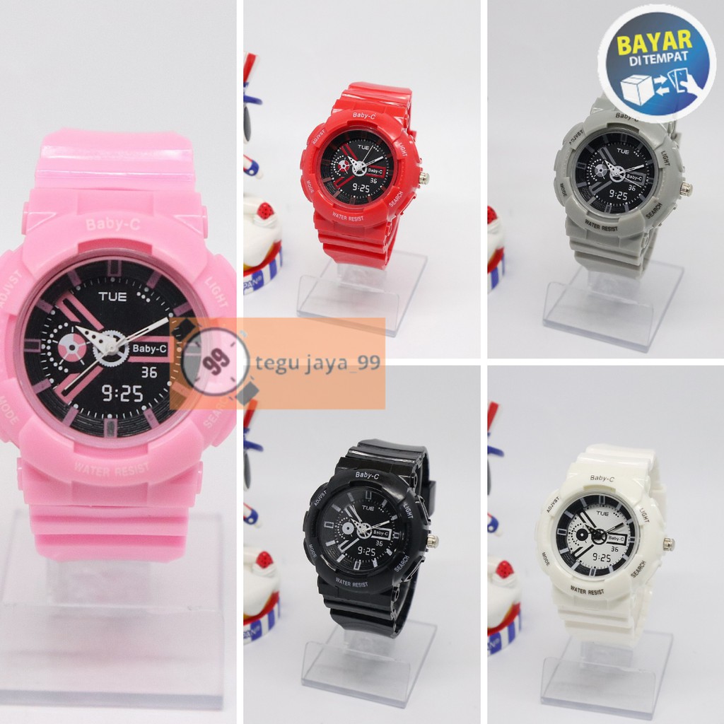 JAM TANGAN SPORT WANITA RUBBER KEREN MURAH GROSIR GL1135