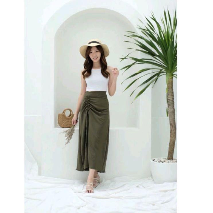 Langsung Kirim ROK SKIRT TALI SERUT SAMPING/ROK WANITA SERUT SAMPING