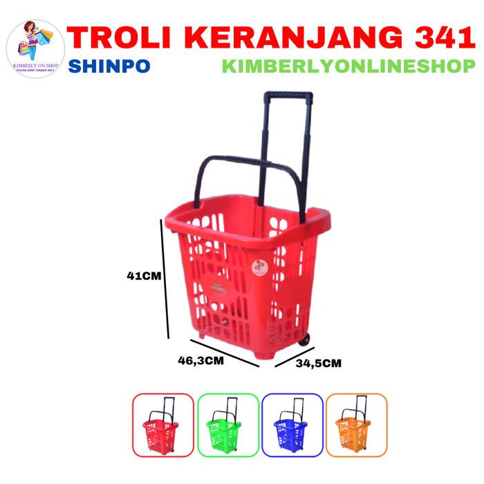 Keranjang Belanja Pasar Supermarket / Troli Barang 341 Shinpo