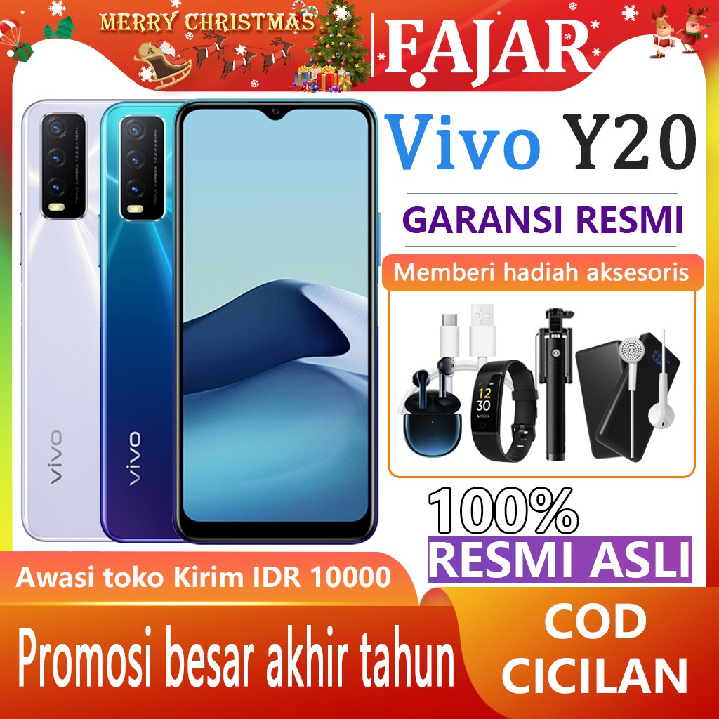 VIVO Y20 RAM 3GB ROM 64GB Garansi Resmi 100% Original 2020