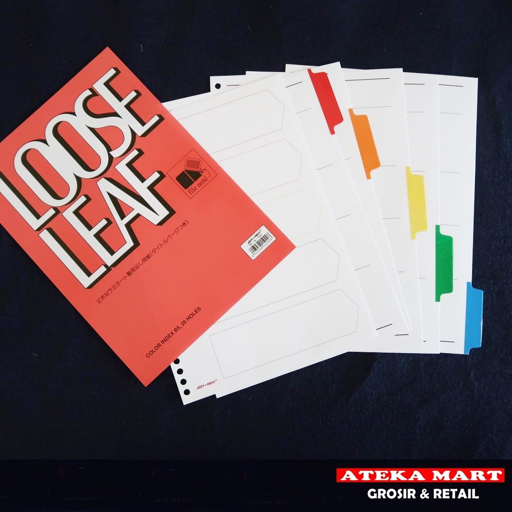 

JOY-ART INDEX A5-IL-05C/PEMBATAS BINDER