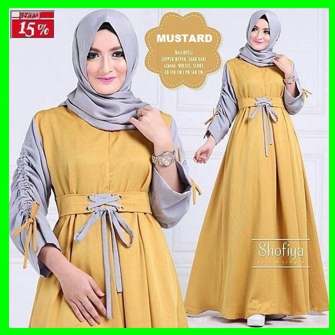 GAMIS SYARI ANNAJAH CAPUCCINO 900GR 110 140 ALLSIZE GAMIS SYARI BUSUI CADAR CREPE HQ POLOS MURAH I.