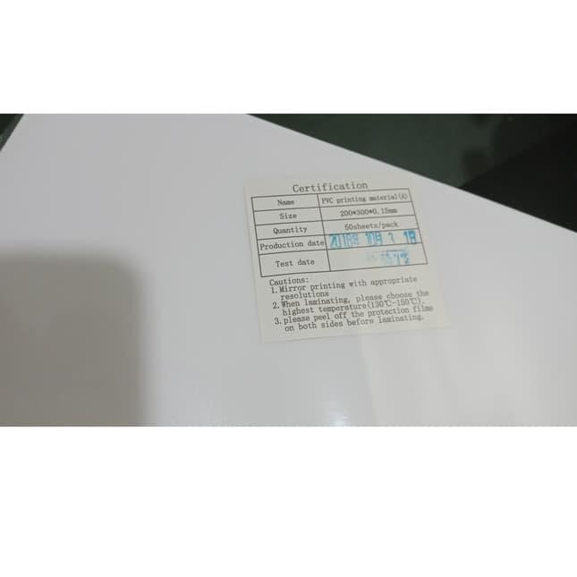 

BAHAN PVC ID CARD 50 lembar - Overlay