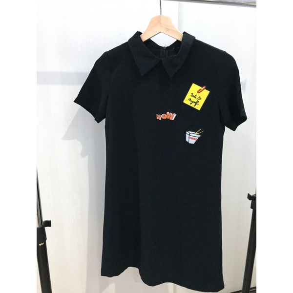dress polos hitam N.Y.L.A