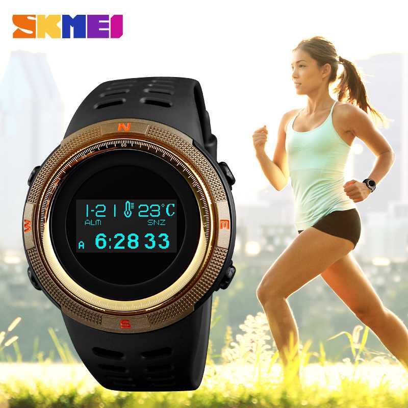 SKMEI Jam Tangan Digital Pria Kompas Pedometer Kalori - 1360