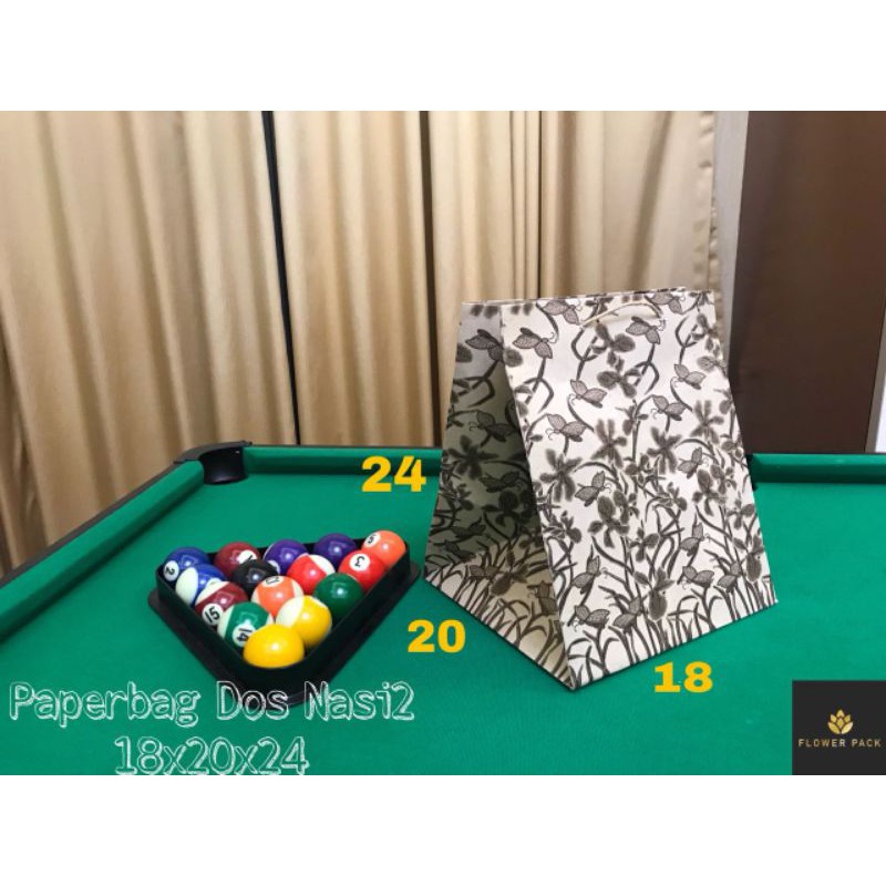 

MINIMAL 20 PCS / Paper bag Dus Nasi 18x20x24 Tas Kertas Tas Souvenir Dus Makanan Kantong Take Away