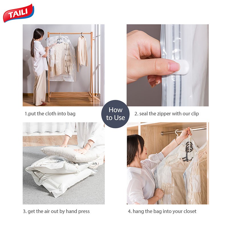 URIBI Hanging Vacuum Storage Bag - Tempat Penyimpanan Multifungsi