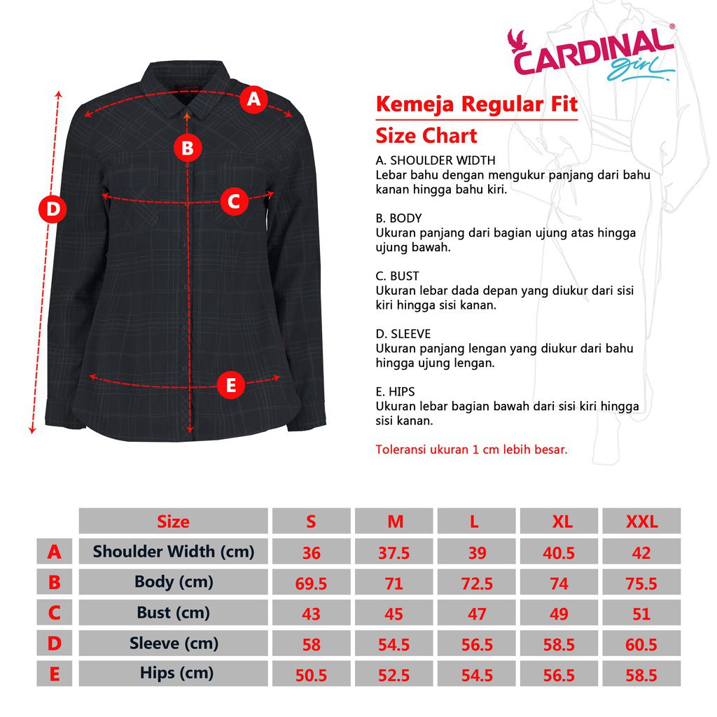 gof KPGB CARDINAL KEMEJA GIRL PUTIH Polos &amp; Motif Lengan Pendek Pakaian Hem Wanita Formal Distro Original