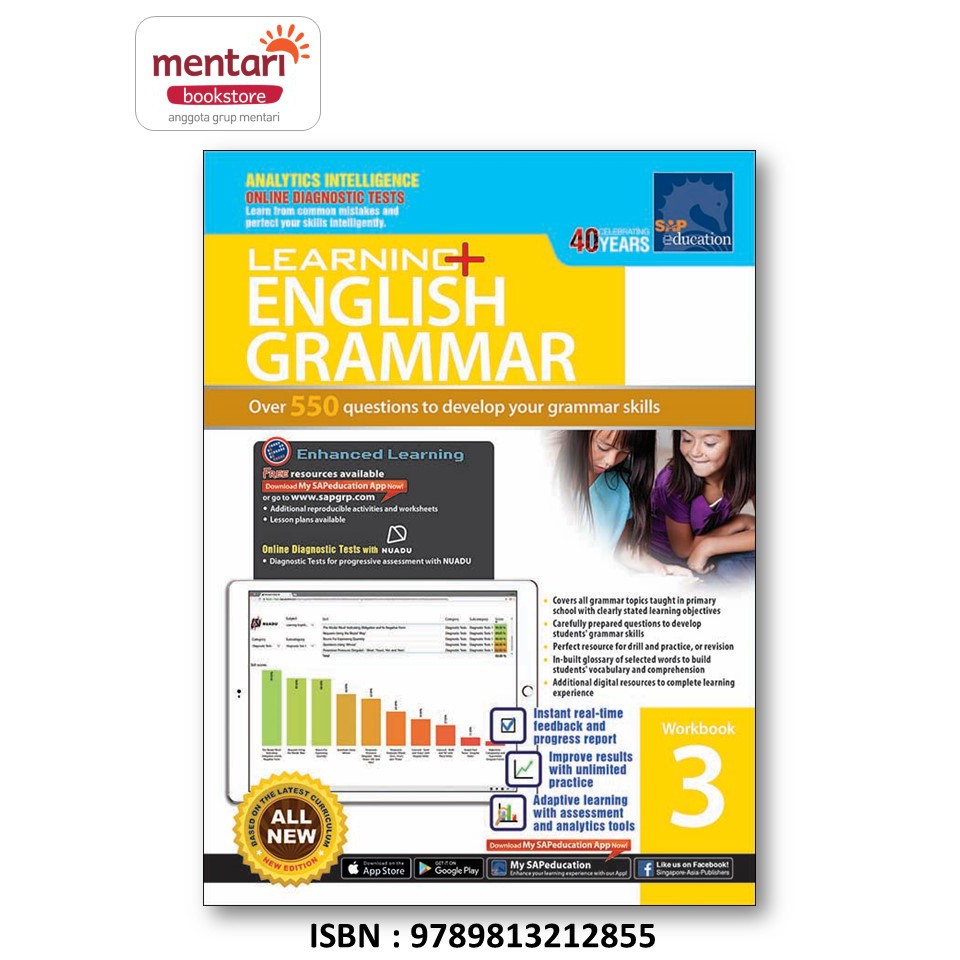 Learning English Grammar Workbook-Level 3