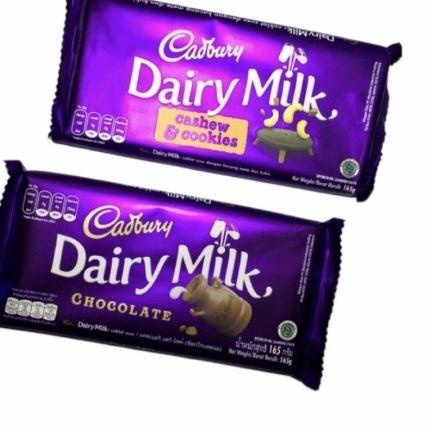 

3NY☘ Cadbury Cadburry Dairy Milk 160gram 160 gram (165gram 165 gram) Coklat Cashew Cookies Bagus Dipakai