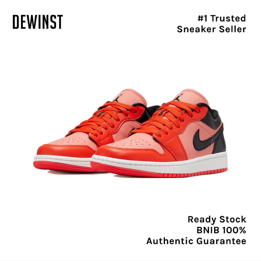 Air Jordan 1 Low SE Crimson Bliss Orange Black Womens BNIB RESMI ORIGINAL