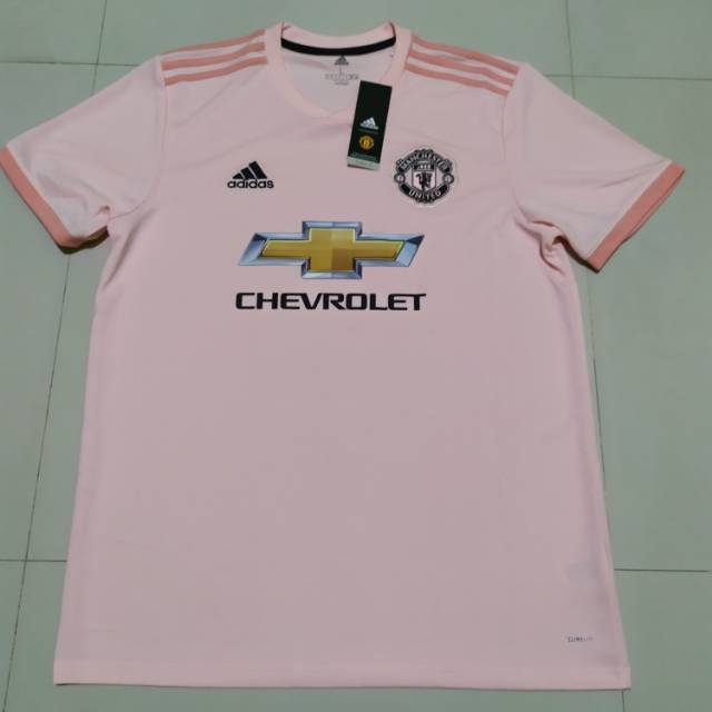 Jersey Original Manchester United Away Musim 2018-2019 Pink