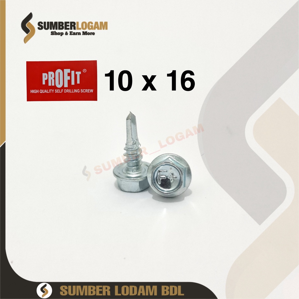 SKRUP / SEKRUP BAJA RINGAN 10x16 PROFIT