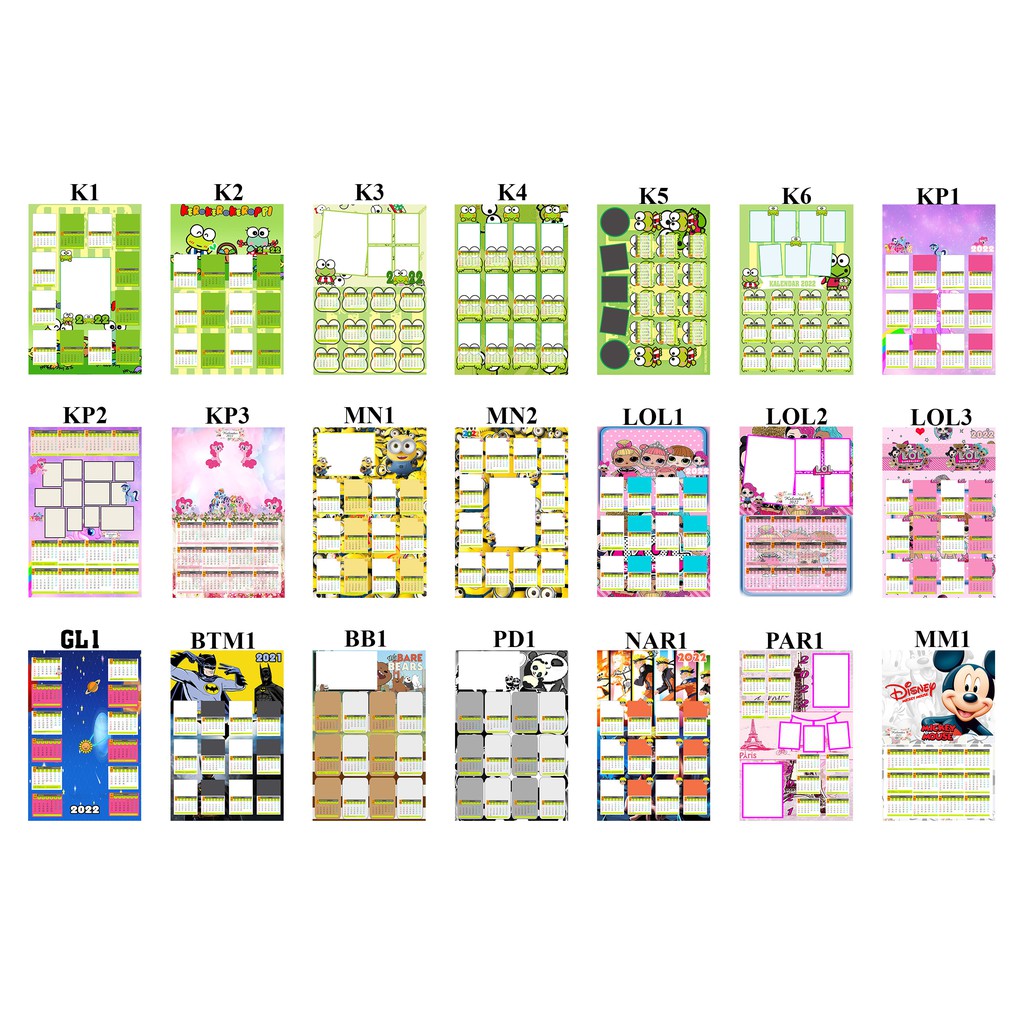 Kalender Custom Tahun 2023 Free Lubang Free Design Murah