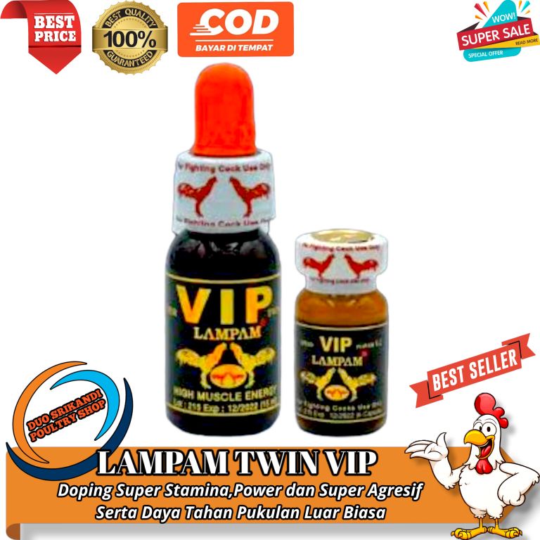 Doping Ayam VIP LAMPAM Import Doping Tetes plus Kapsul