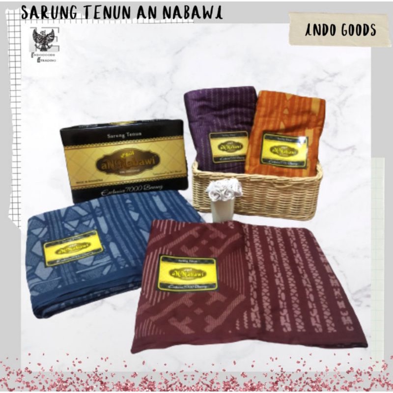 sarung tenun premium dewasa cap an nabawi motif gajah duduk asia kembang