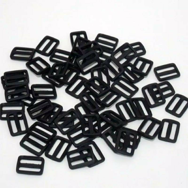 Gesper/ring lilit plastik hitam / ring 8 plastik