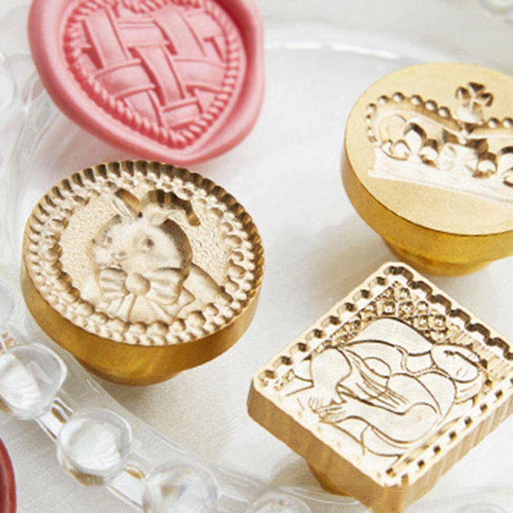 R-flower Wax Seal Stamp Scrapbooking Undangan Pernikahan Festival Tahun Baru Retro Vintage Sealing Stamp Head