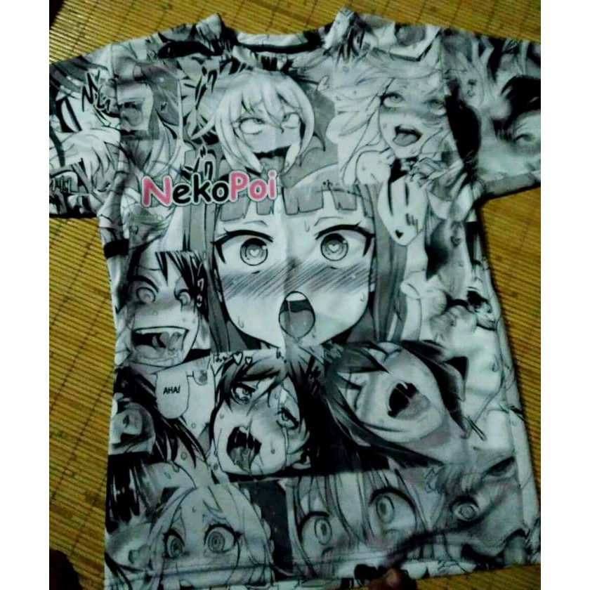 BAJU AHEGAO ECHII H+ KAOS FULLPRINT ANIME