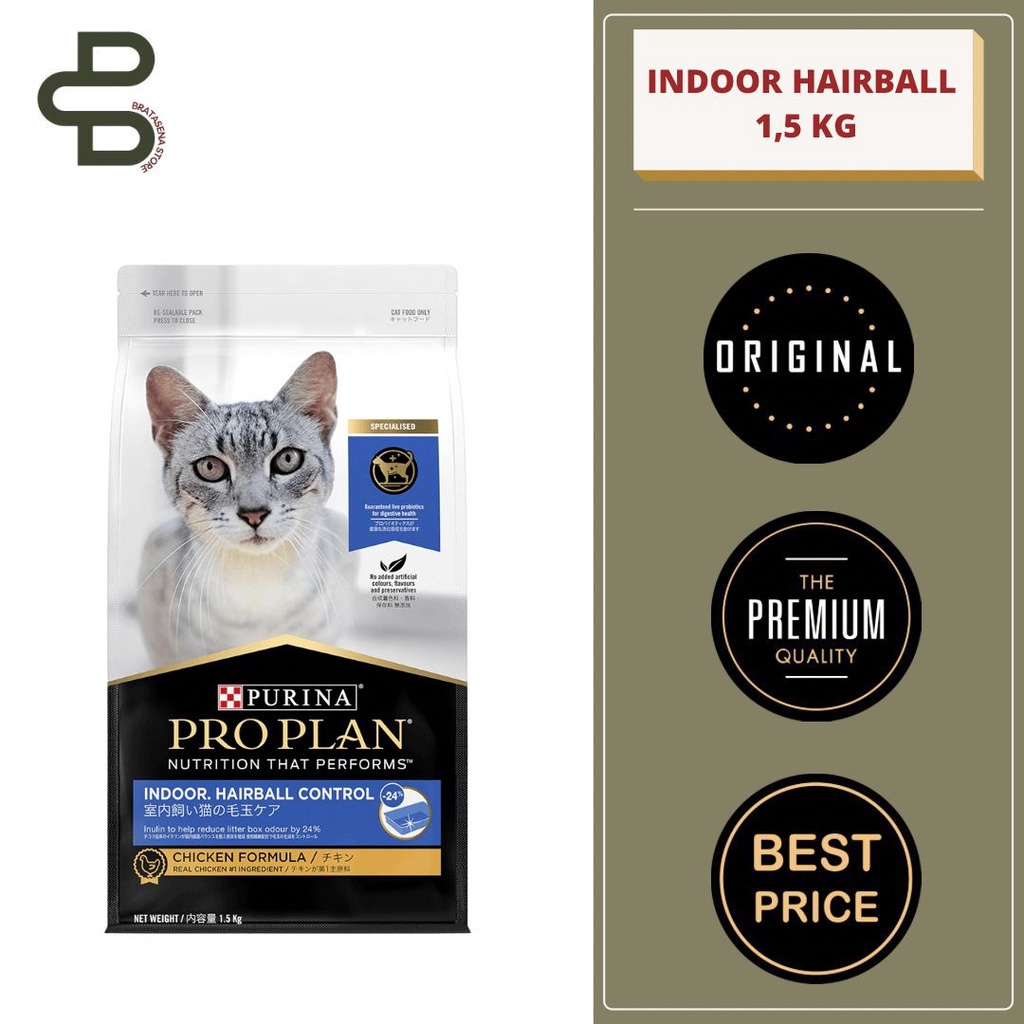 PROPLAN INDOOR HAIRBALL CONTROL (CHICKEN) 1,5KG FRESHPACK