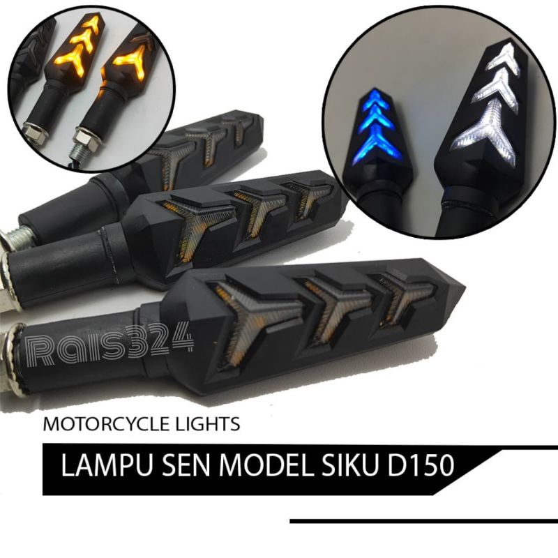 Lampu sein sen variasi model led runing siku universal motor klx crf vixion tiger cb dl