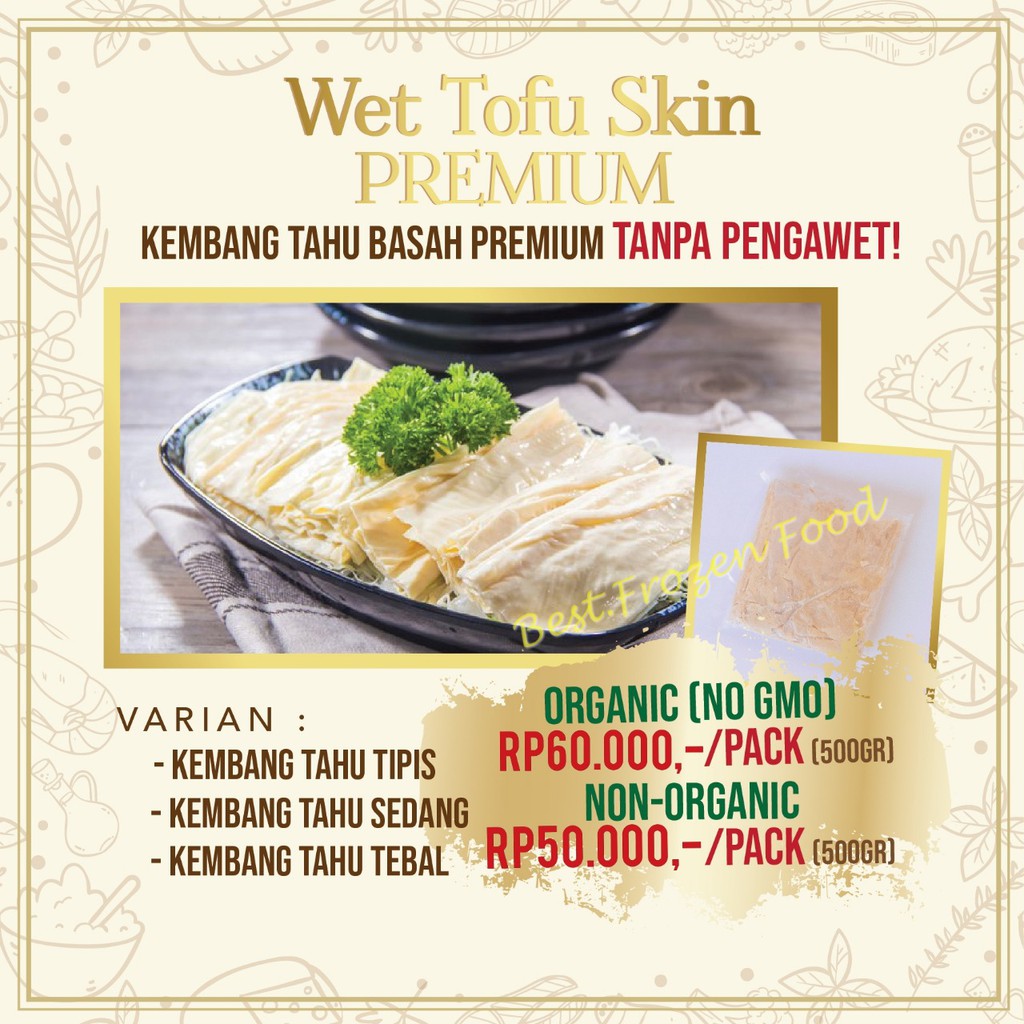 

Frozen Wet Tofu Skin (500g) / Kembang Tahu