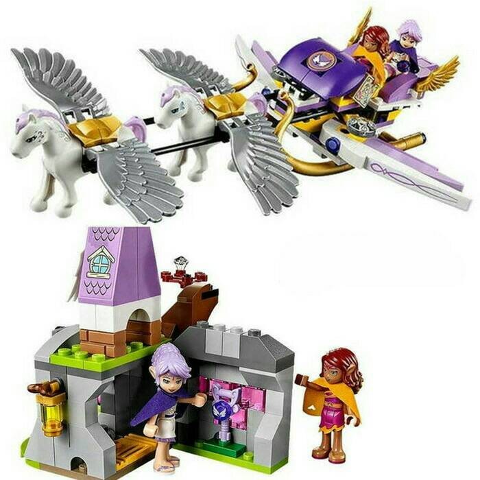 lego bela 10413 fairy / elves aira's pegasus sleigh 318 pcs